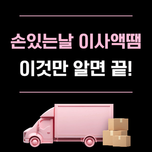 손있는날 이사액땜