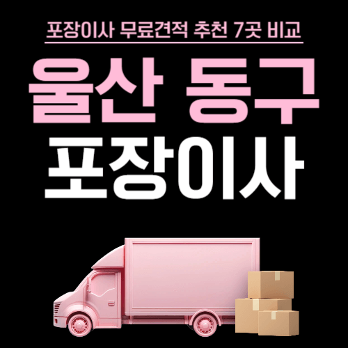 울산 동구 이삿짐센터 포장이사